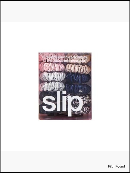 Pure Silk Scrunchies Set of 12 - Anti-Crease, Gentle on Hair, Reduces Breakage main image 4
